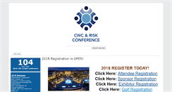Desktop Screenshot of cwcriskconference.org