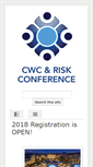 Mobile Screenshot of cwcriskconference.org